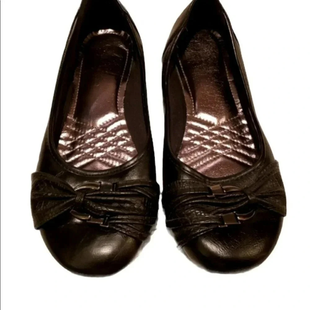 No‎ Call 9W black flats with buckle